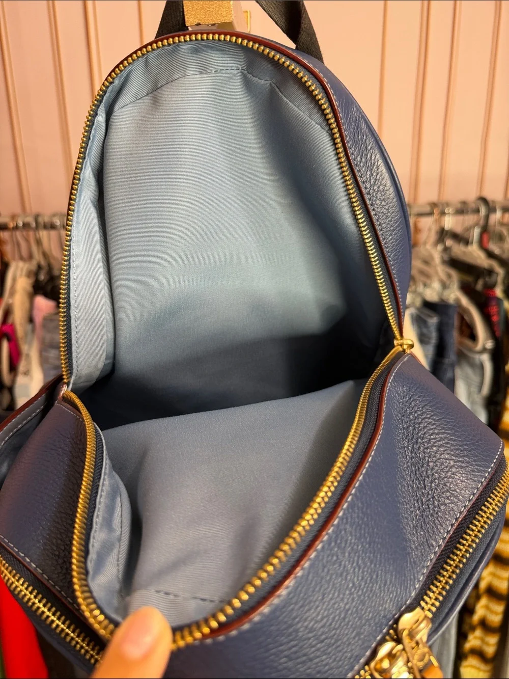 Coach Court Backpack In Signature Denim